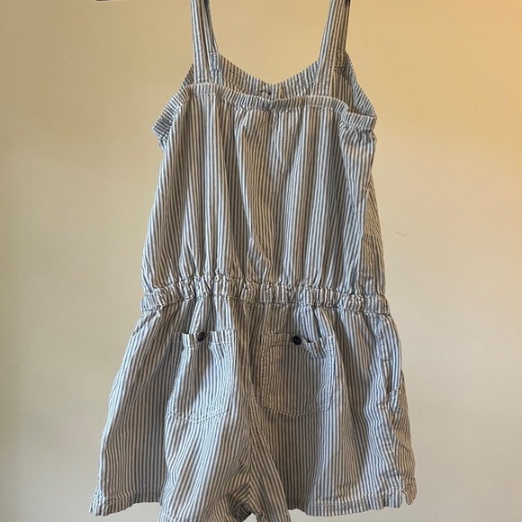 Blue and White Striped Button Up Romper Size M (Dream out Loud by Selena Gomez) - Picture 2 of 2